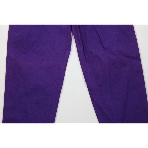 Deadstock Vtg 90s Streetwear Mens 29x34 Baggy Relaxed Skateboard Jeans Purple - Picture 12 of 15